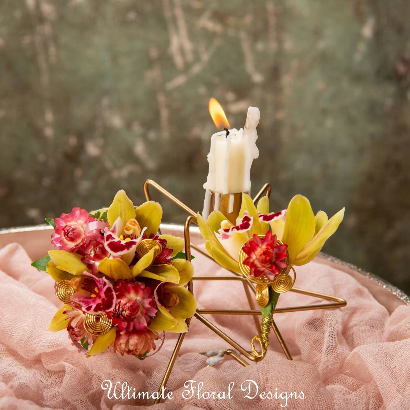 Corsage and Boutonniere set with cymbidium orchids ultimate floral designs creation